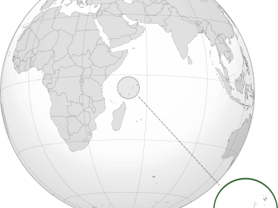 posizione delle Seychelles sul mappamondo