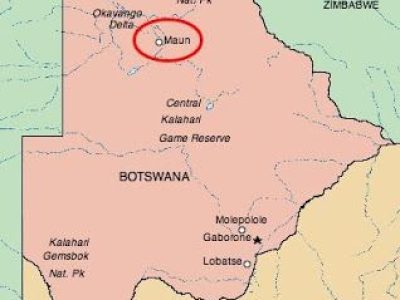 maun on the map