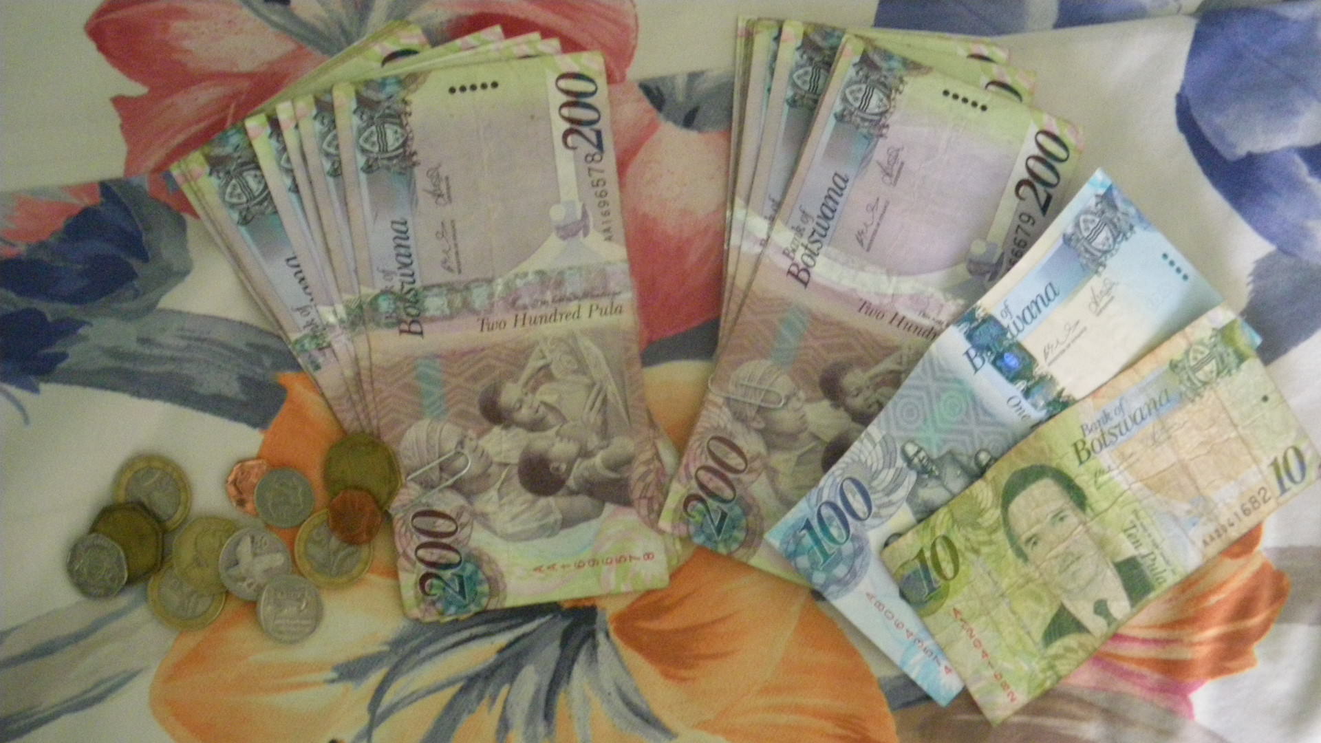 banconote di pula, la valuta del Botswana