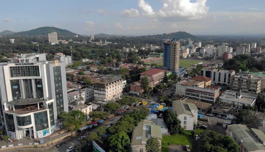Vista aerea di Arusha