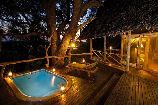 piscina privata delle suite del Rufiji River Camp.