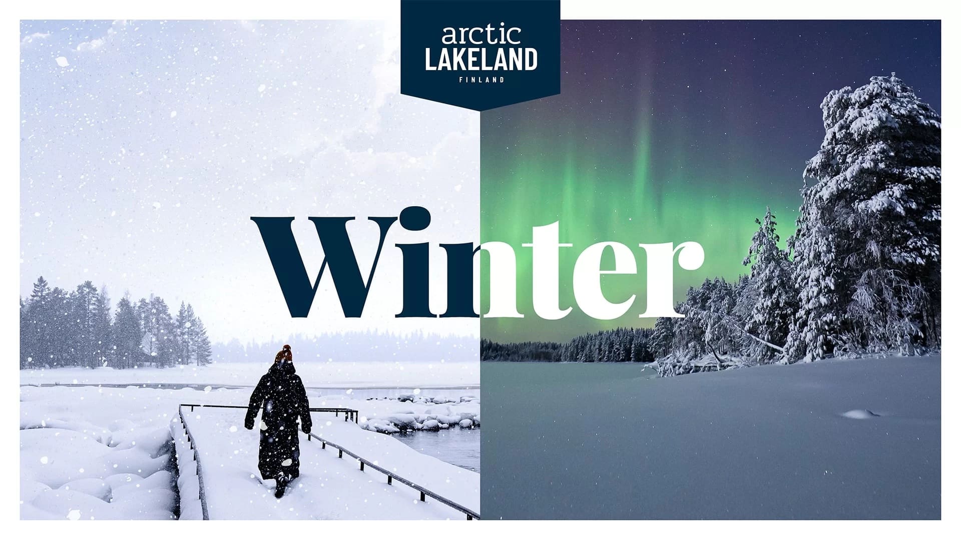 Arctic Lakeland in inverno